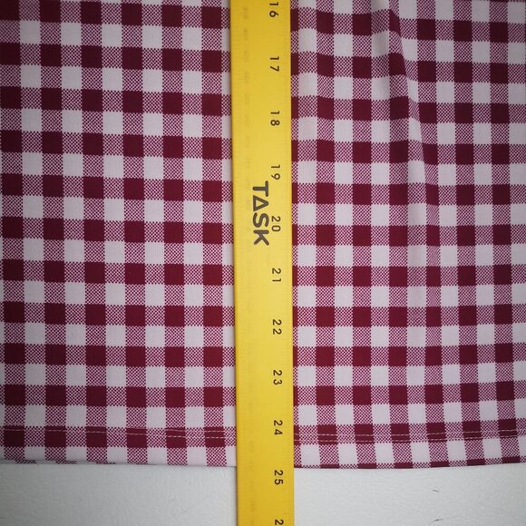 Liz Claiborne Ladies Size Medium Dark Pink & White Checkered Sleeveless Tank Top - Picture 7 of 7